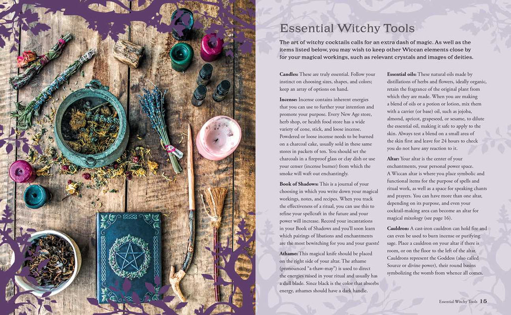 Witchy Cocktails by Cerridwen Greenleaf: Hardcover 144 pages / English