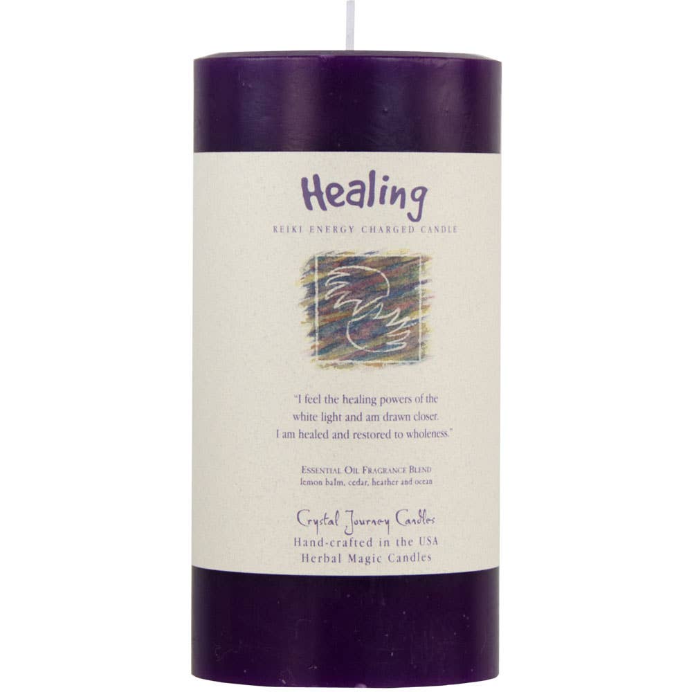 Reiki Herbal Pillar Candle Healing 3"X 6" (Each)