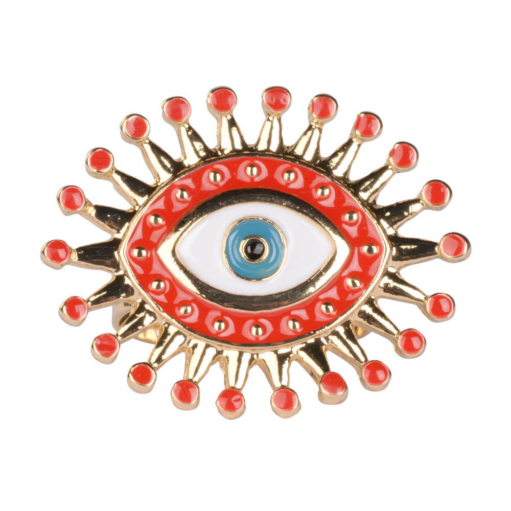 Gold Evil Eye Adjustable R