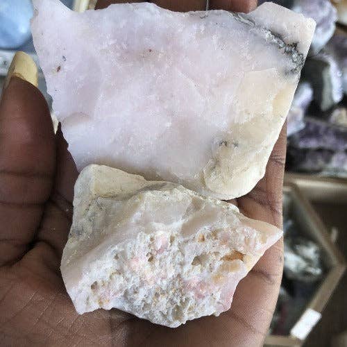 Raw Pink Opal healing stone: Extra-Large
