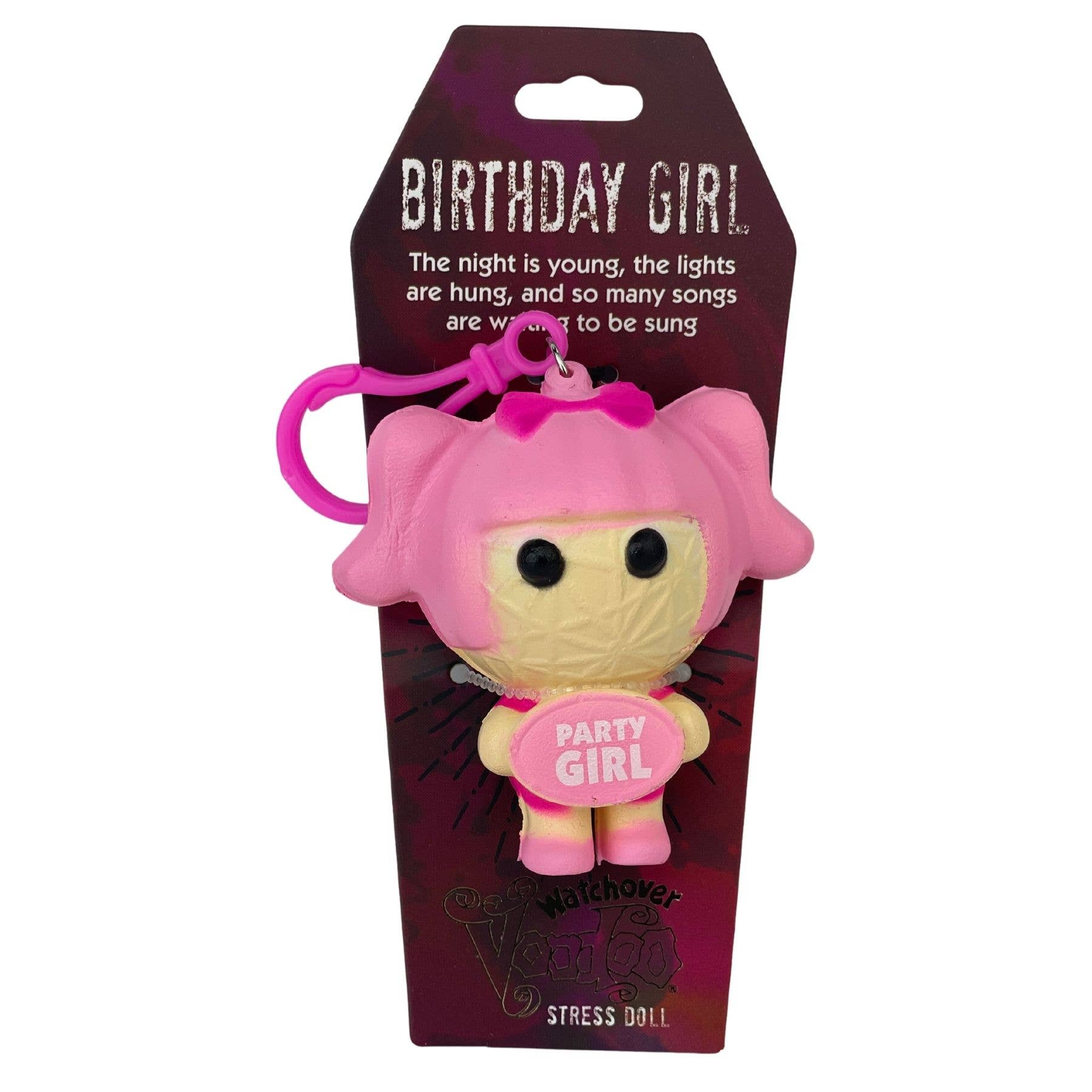 WVD-Watchover Voodoo Stress Doll - Birthday Girl - Keychain