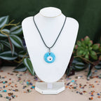 Evil Eye Necklace.: Dark Blue