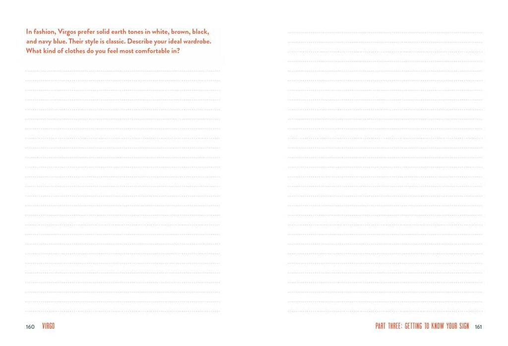 Virgo: A Guided Journal by Constance Stellas: Hardcover 176 pages / English