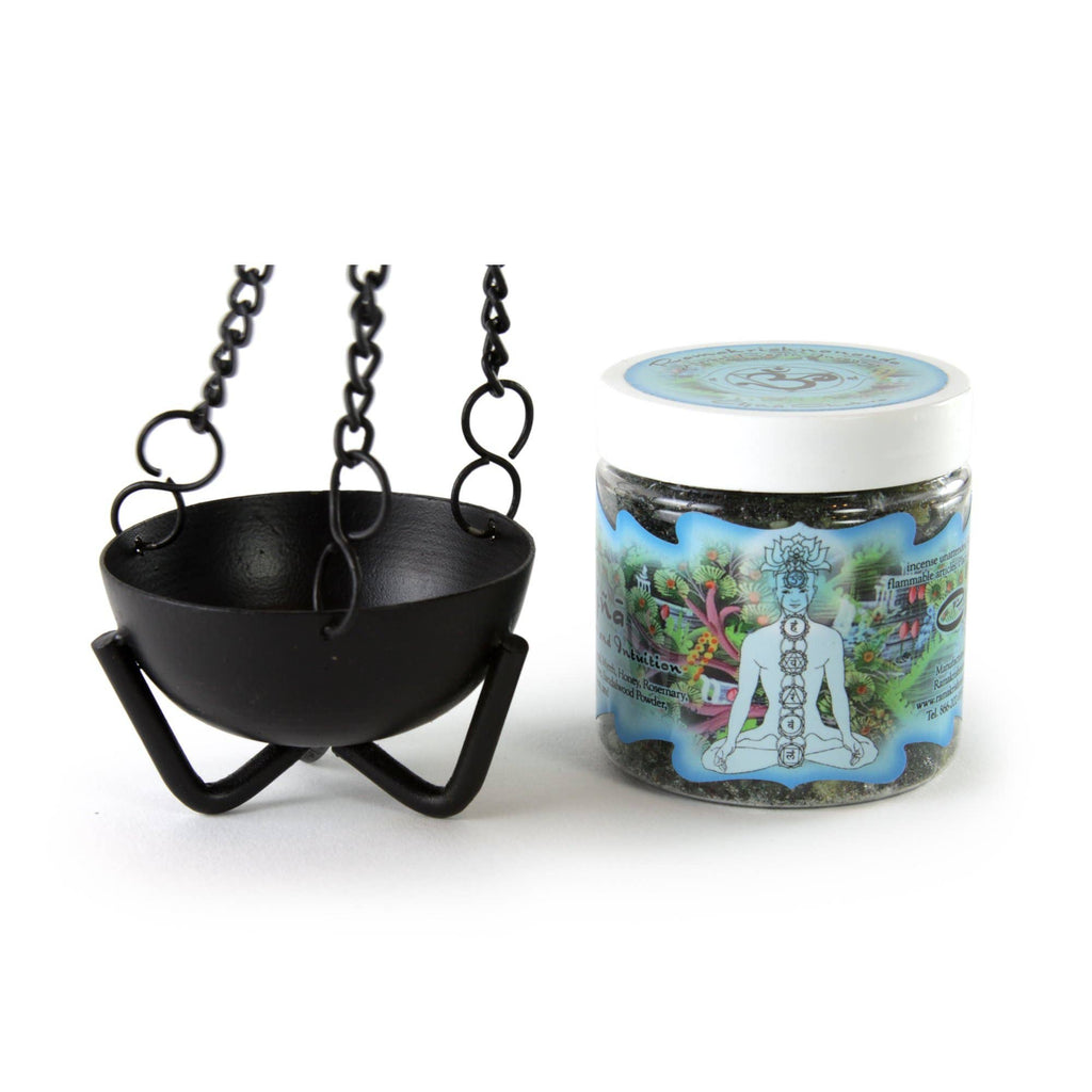 Burner - Hanging Black Cauldron Small