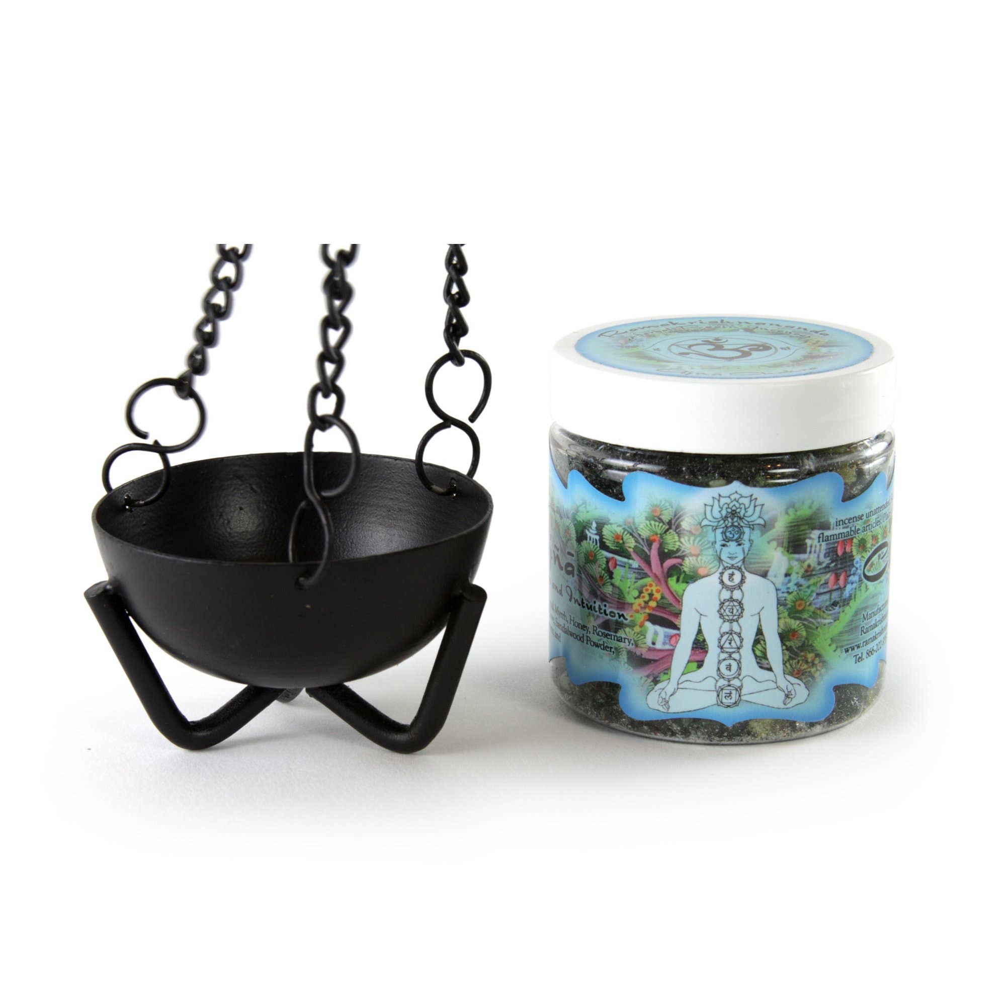 Burner - Hanging Black Cauldron Small
