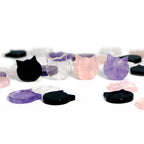 Crystal Spiritual Stone Cat Cabochon Gemstone - Halloween: Crystal Quartz