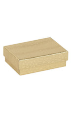 Cotton-Filled Jewelry Boxes: Kraft / Case of 100 / 5¼" × 3¾" × ⅞"