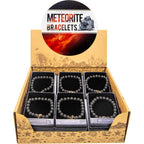 Bracelet Display 8mm Beads Meteorite & Lava Stone (12 pack): Meteorite & Lava Stone