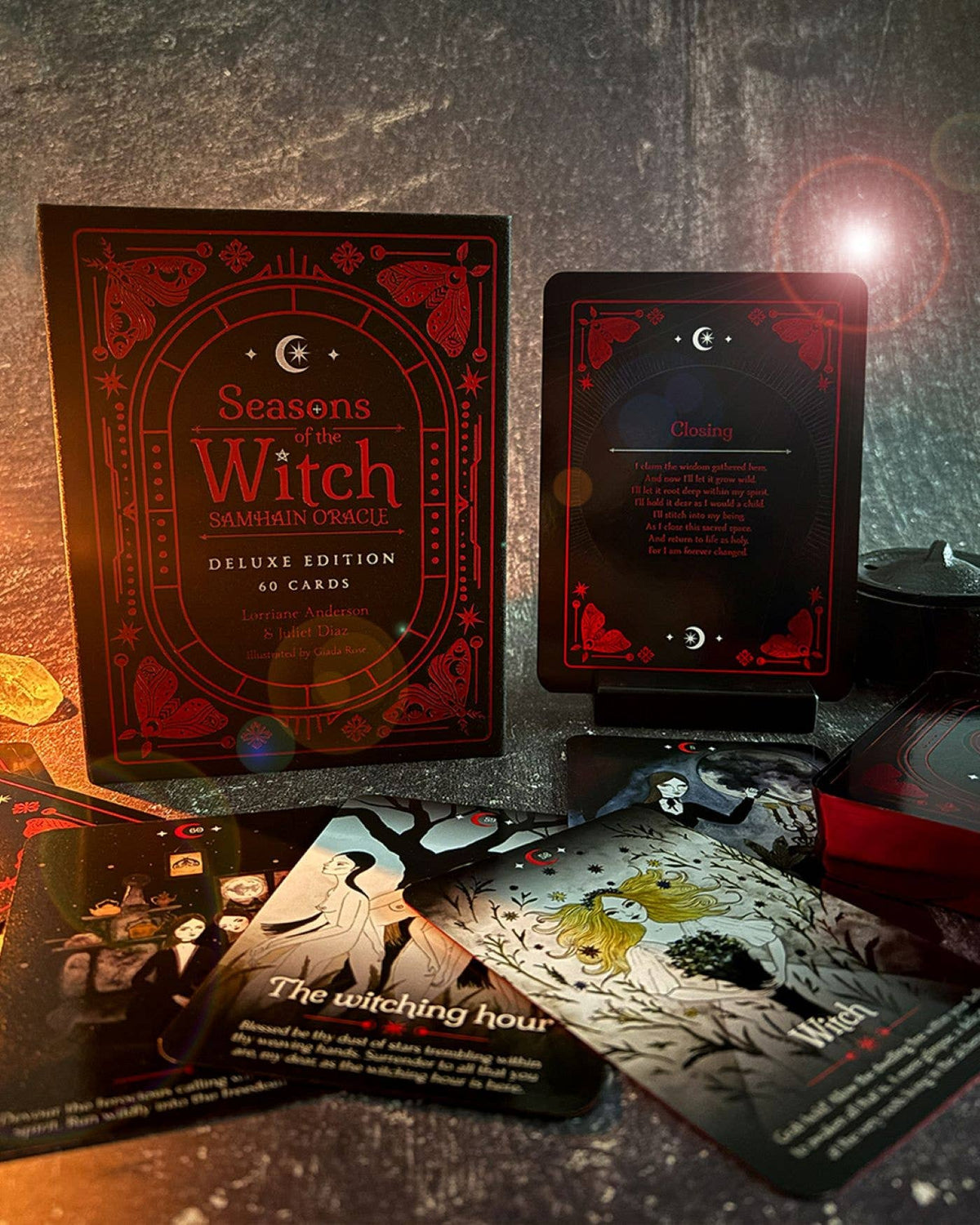 Seasons of the Witch: Samhain Oracle DELUXE EDITION by Lorriane Anderson: Flashcards 184 pages / English