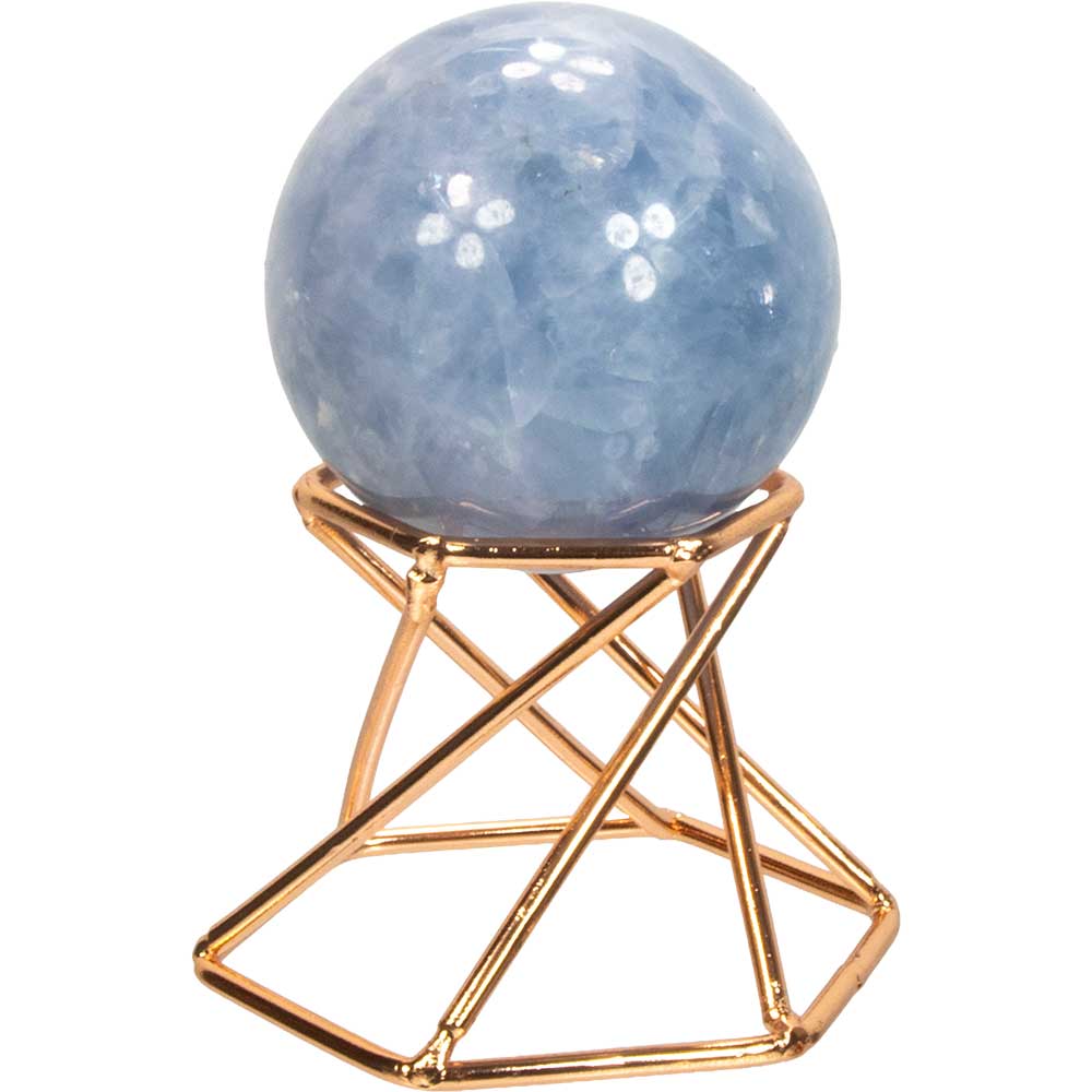 Metal Gemstone Sphere Stand Twist - Copper (Each): Copper
