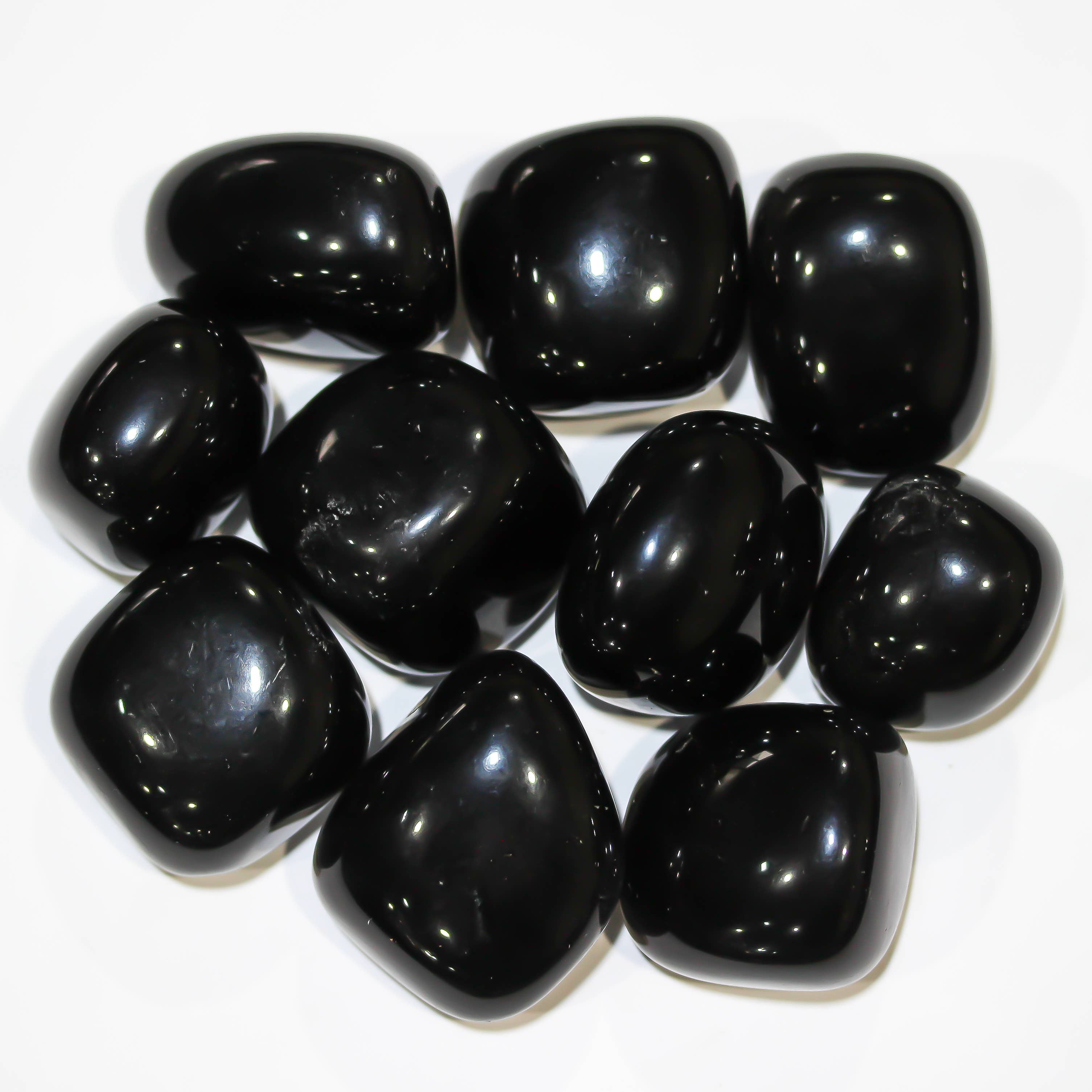 Black Obsidian Tumbled 30-45mm 1KG/2.2lbs