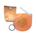 Singing Bowl - 2 Crystal Tuned D Frosted Orange Sacral Chakra