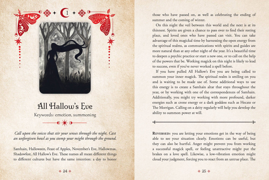 Seasons of the Witch: Samhain Oracle DELUXE EDITION by Lorriane Anderson: Flashcards 184 pages / English