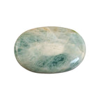 Aquamarine Palm Stones.: Heart