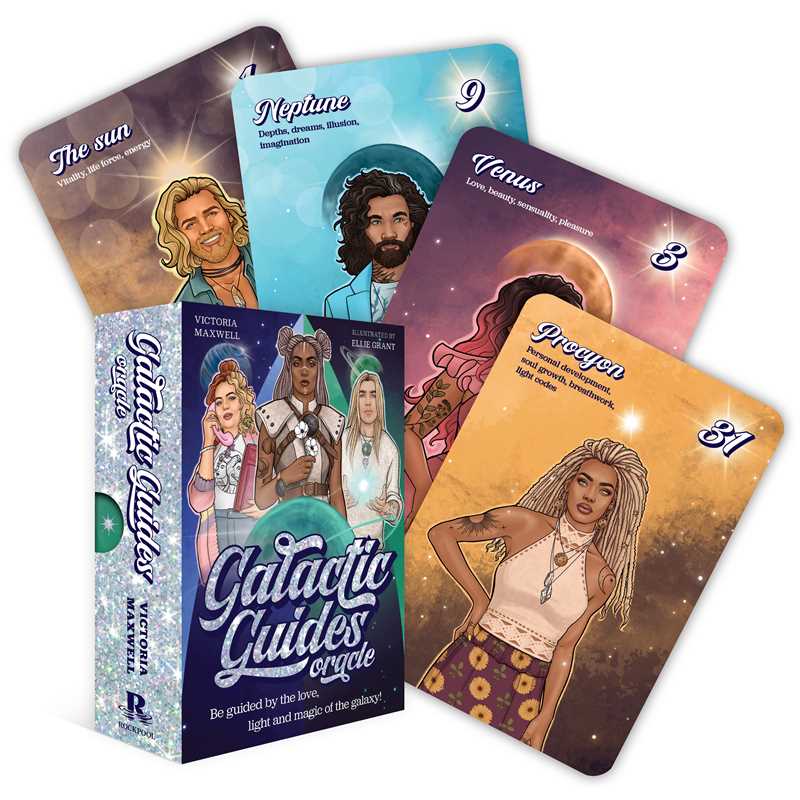 Galactic Guides Oracle by Victoria Maxwell: Flashcards 144 pages / English