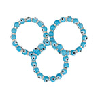 Evil Eye Bracelet: Light Blue