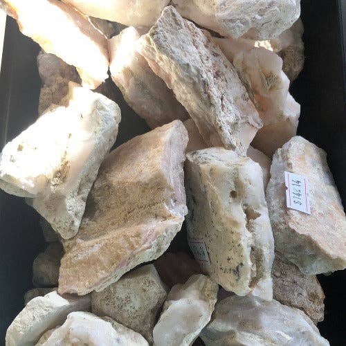 Raw Pink Opal healing stone: Extra-Large