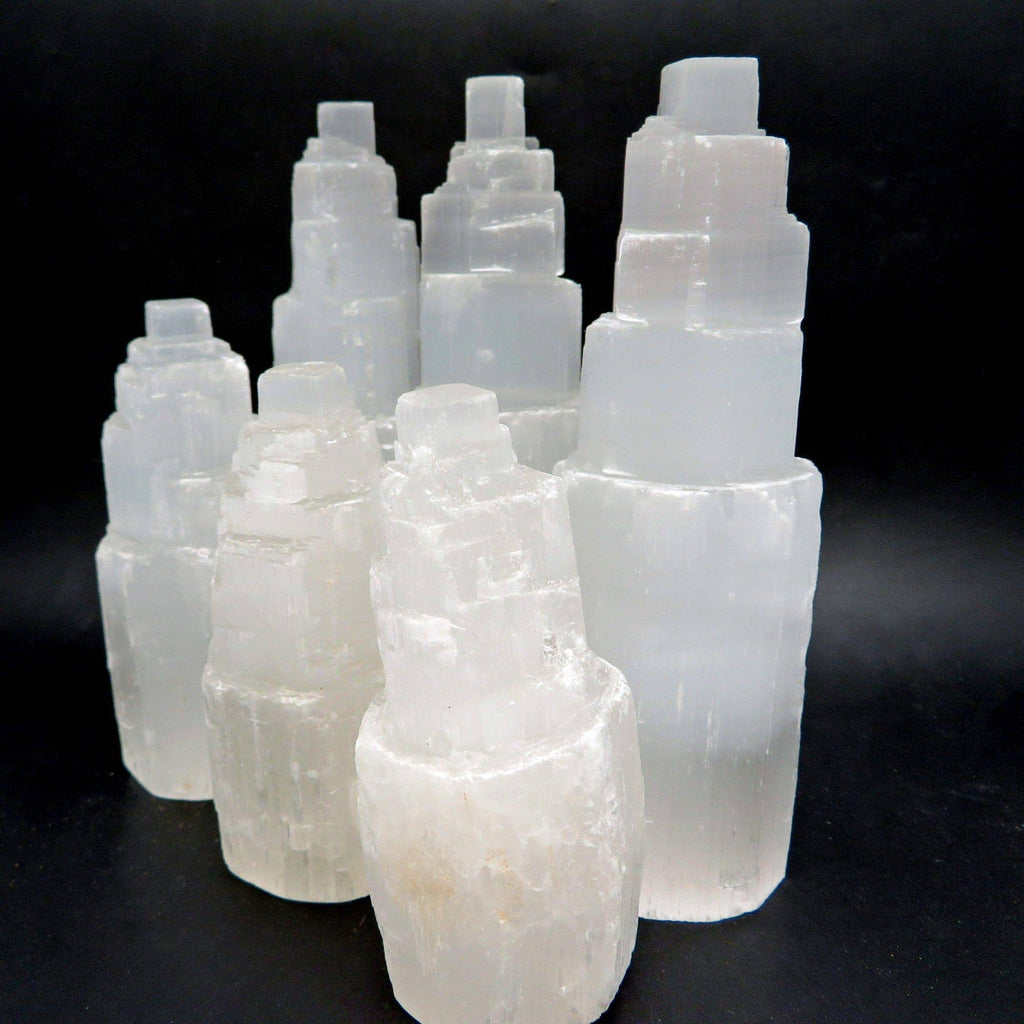 Selenite Raw Crystal Tower (RK5): 2'' (6cm)