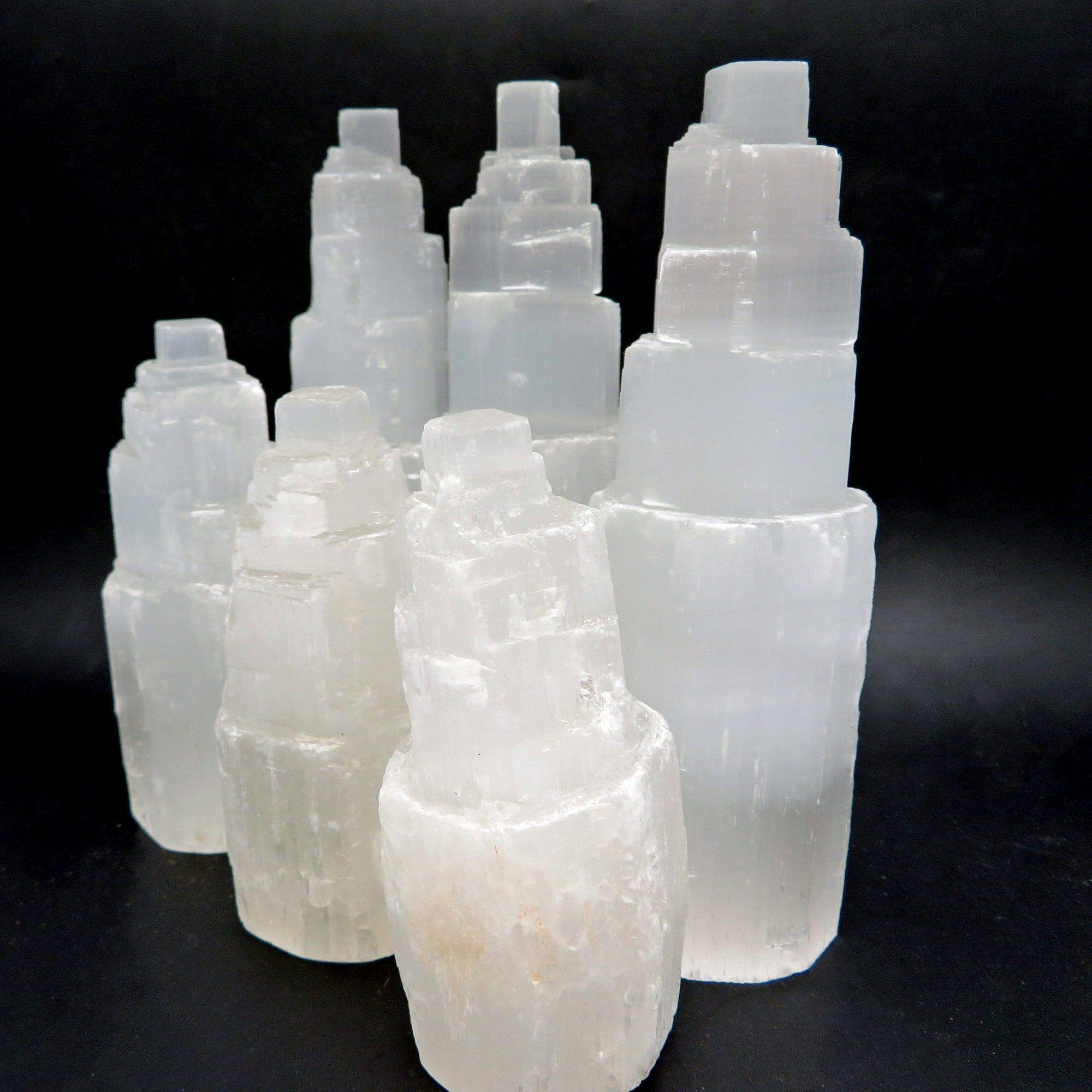 Selenite Raw Crystal Tower (RK5): 2'' (6cm)