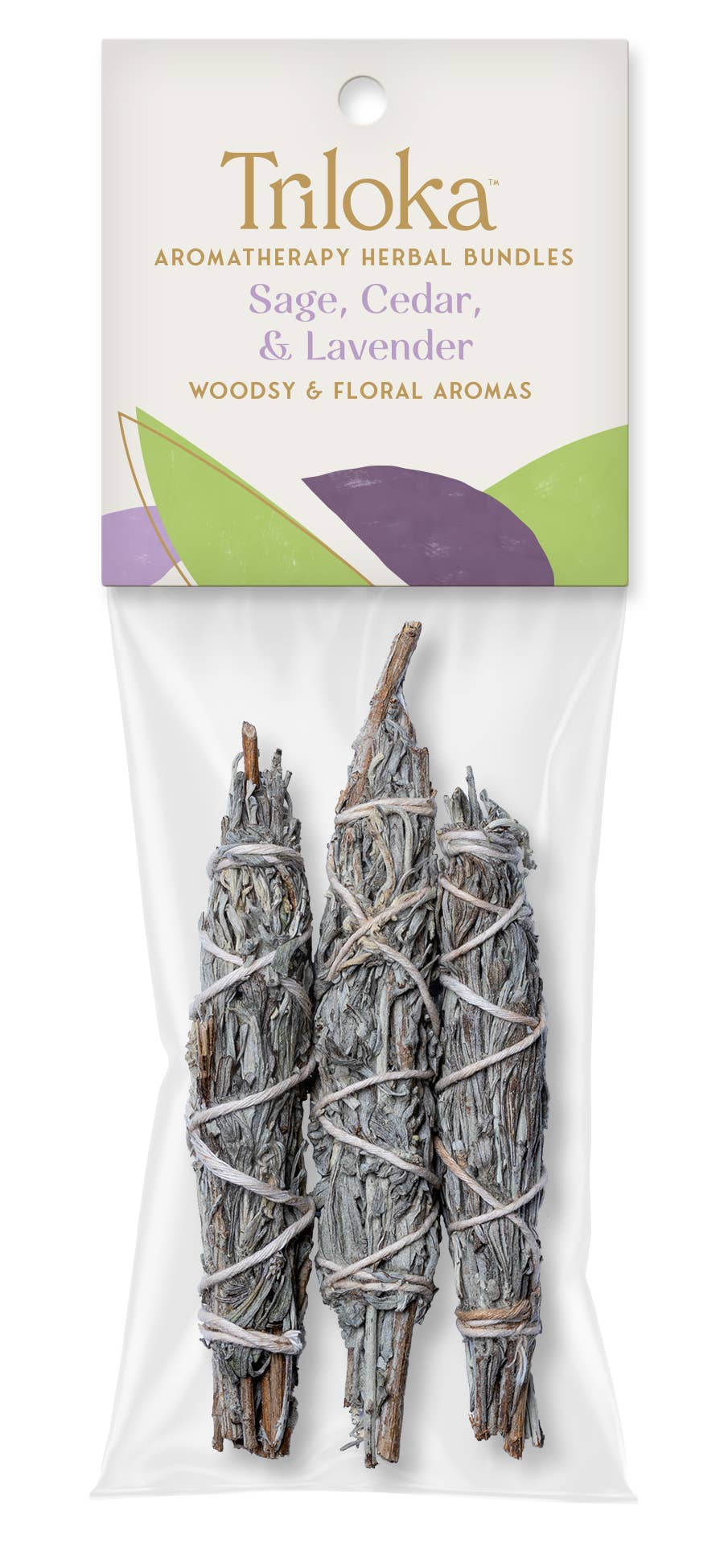Triloka Sage, Cedar, Lavender - Mini Herbal Bundle