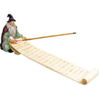 Polyresin Incense Holder - Wizard w/ Magic Scroll (Each): Wizard
