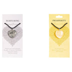 Heart Pendants: Prosperity (Yellow Calcite)