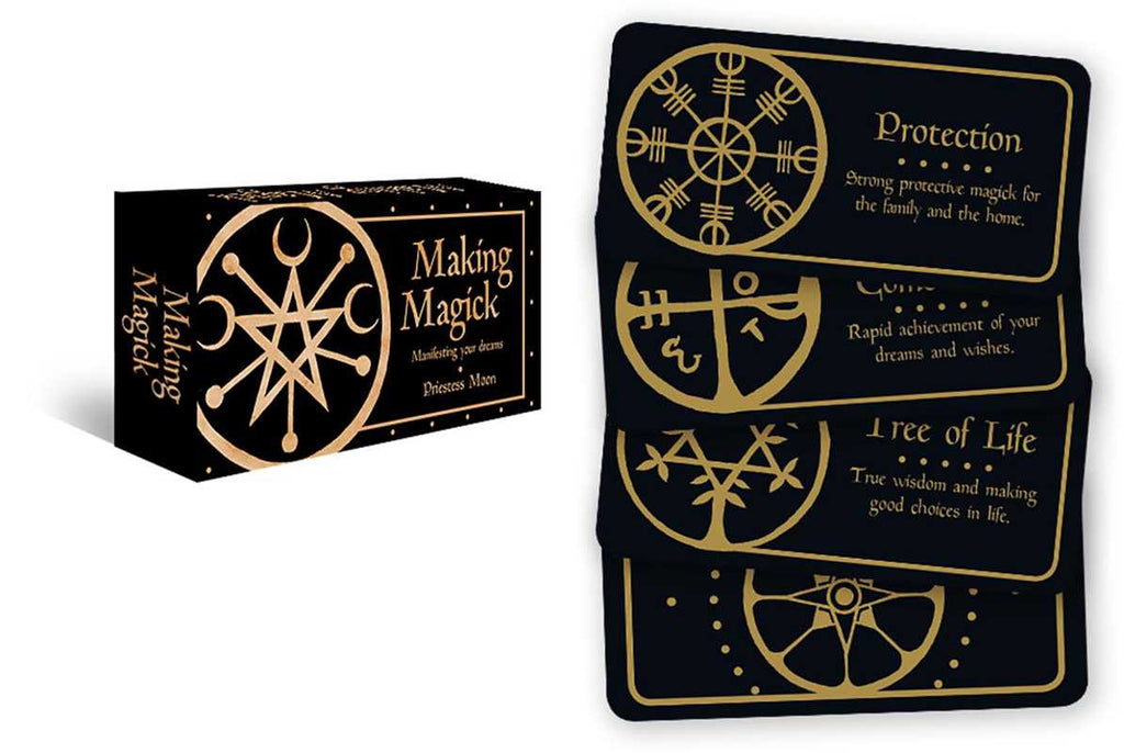 Making Magick by Priestess Moon: Flashcards 40 pages / English