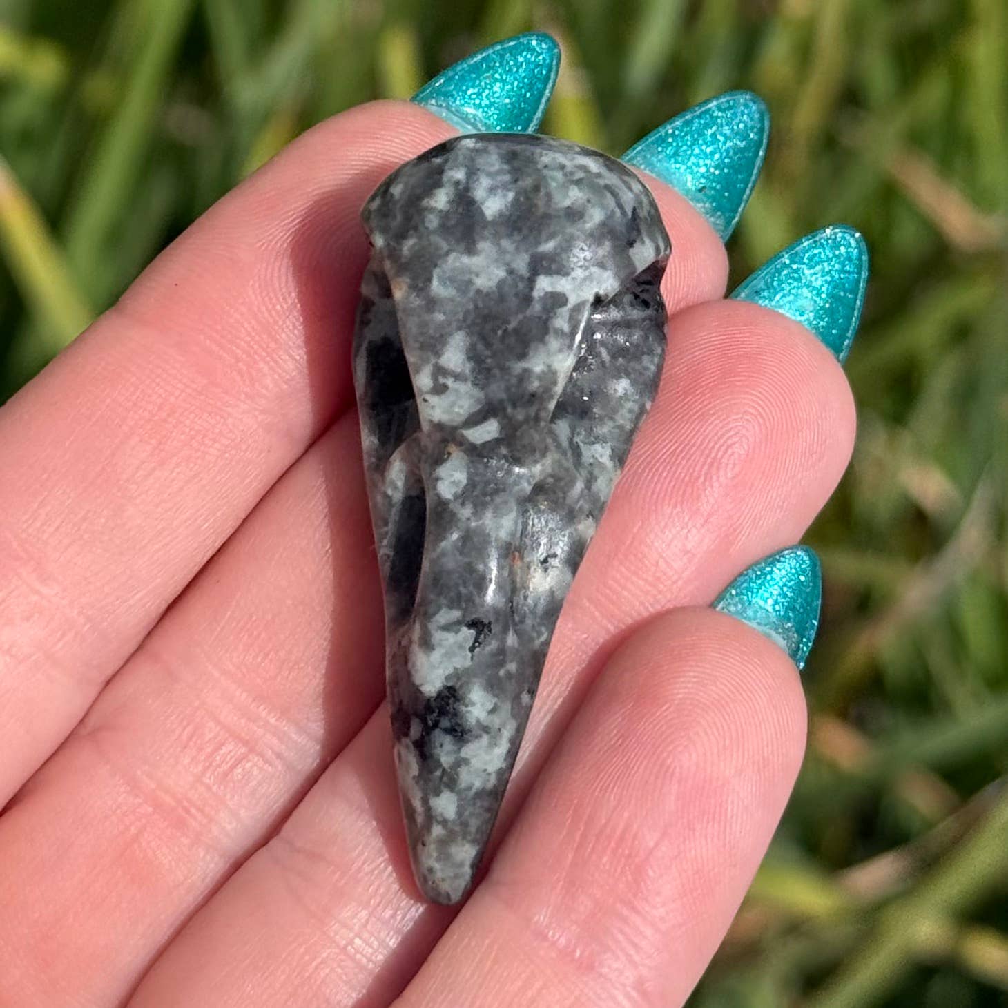 Yooperlite Raven Skull