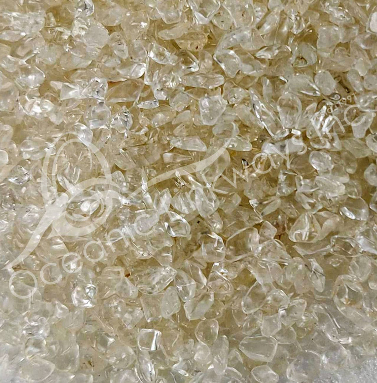 TUMBLED CHIPS - CRYSTAL QUARTZ 3-8 MM (KG)