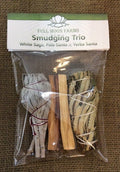 Smudging Trio - White Sage with Palo Santo and Yerba Santa