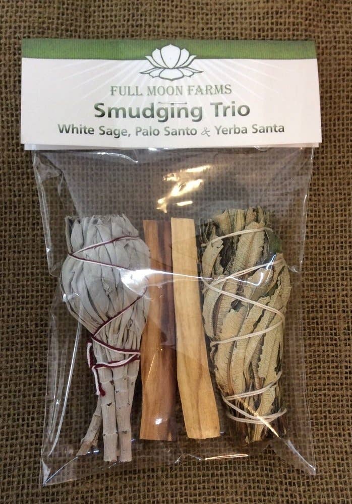 Smudging Trio - White Sage with Palo Santo and Yerba Santa