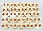 Natural Sunstone Stud Earring 5x7mm