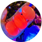 Pink Calcite Palm Stones, UV Reactive, Glows Pink, Fluorescent Minerals: 75-99 Grams