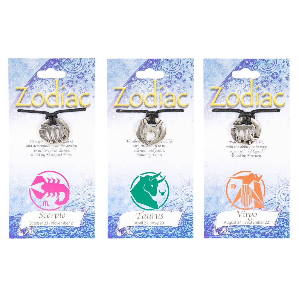 Signs Of The Zodiac Pendants: Aquarius