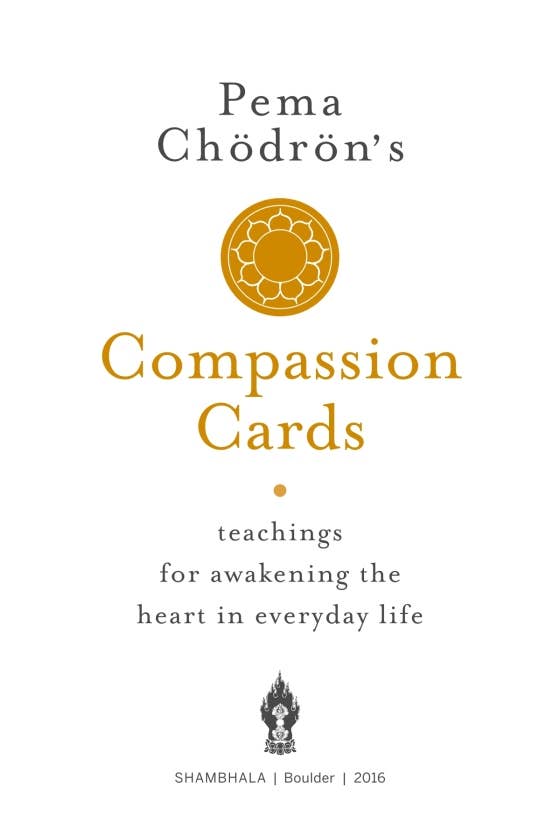 Pema Chödrön's Compassion Card