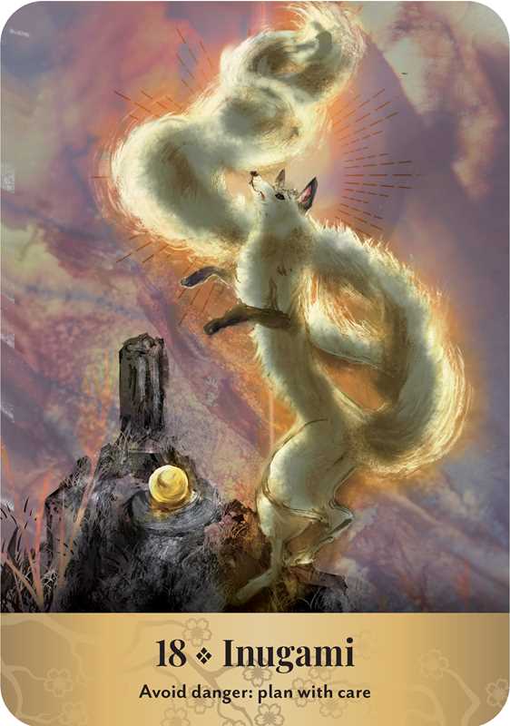 Japanese Gods & Spirits Oracle by Makoto Akiyama: Flashcards 128 pages / English
