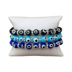 Evil Eye Bracelet: Light Blue