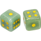 Gemstone Dice - Green Aventurine (Pair): Aventurine