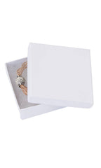 Cotton-Filled Jewelry Boxes: Kraft / Case of 100 / 5¼" × 3¾" × ⅞"