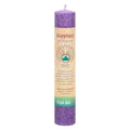 Aloha Bay 7 Chakra Energy Pillar Candle-7 Crown: Happiness