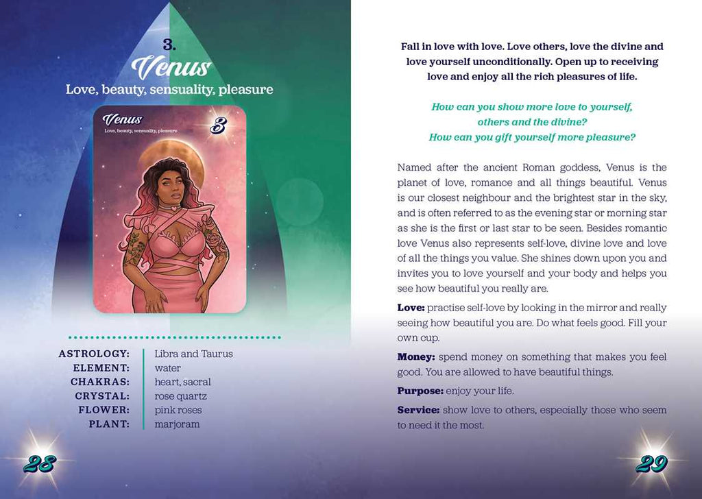 Galactic Guides Oracle by Victoria Maxwell: Flashcards 144 pages / English