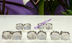 Natural Moonstone Stud Earring 7x9mm
