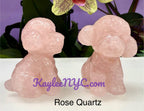 6cm Natural mix Crystal Toy Poodle Healing Energy