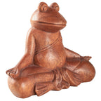 Wooden Meditation Frog