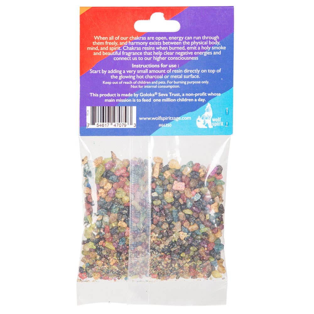 Resin Incense--Seven Chakra