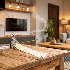 Polyresin Incense Holder - Wizard w/ Magic Scroll (Each): Wizard