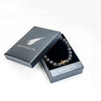 Bracelet Display 8mm Beads Meteorite & Lava Stone (12 pack): Meteorite & Lava Stone