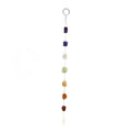 Hanging - Chakra Row Natural Stones With Crystal Point