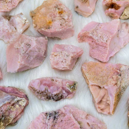 Raw Pink Opal healing stone: Extra-Large