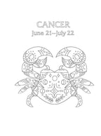 Cancer: Your Cosmic Coloring Book by Mecca Woods: Paperback 48 pages / English